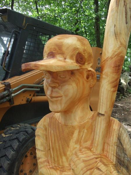 commissioned chainsaw carving